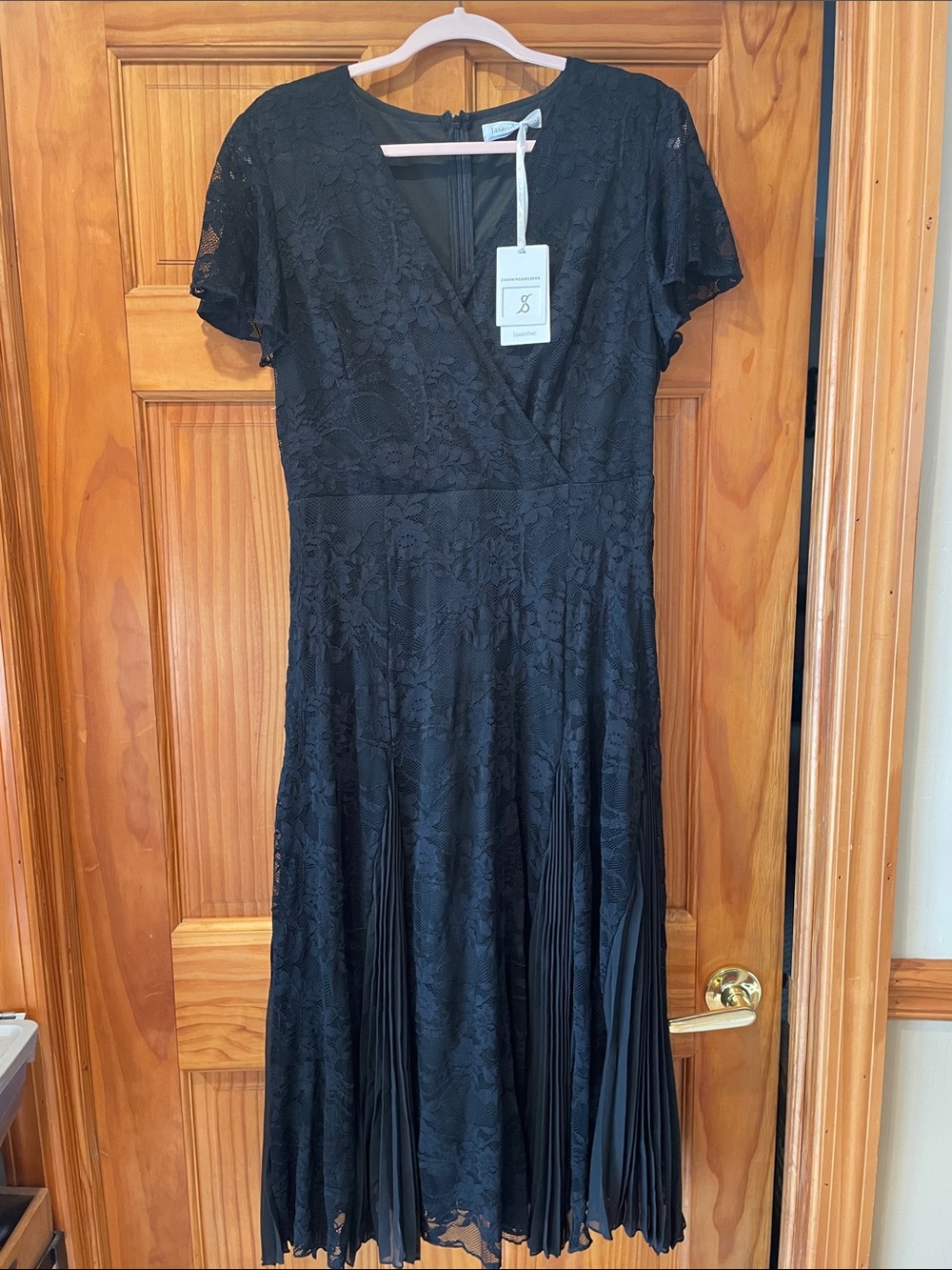 Black Lace Midi Dress